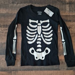 Skeleton Print Long Sleeve - 3T